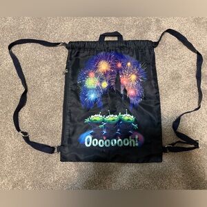 Disney Parks Black Toy Story Drawstring Bag